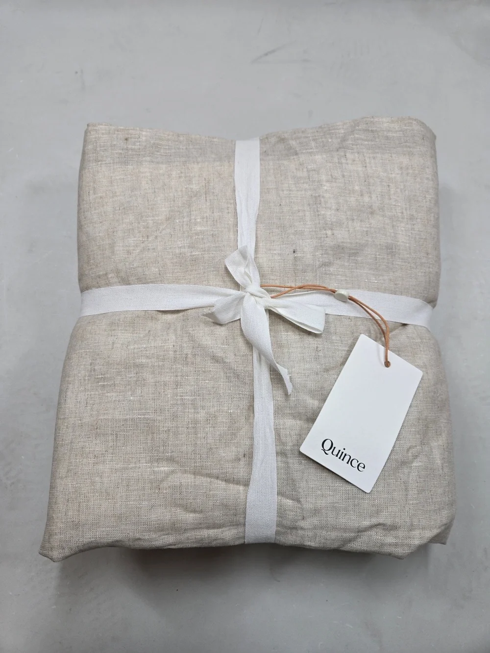 NWT QUINCE Set Of 2 48x84 European Linen Curtains Flax 0056